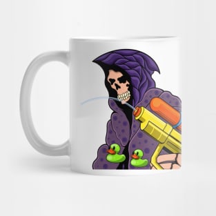 cute grim reaper with water game duck Mug